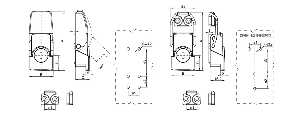 Concealed type buckle lock of DKS series.jpg