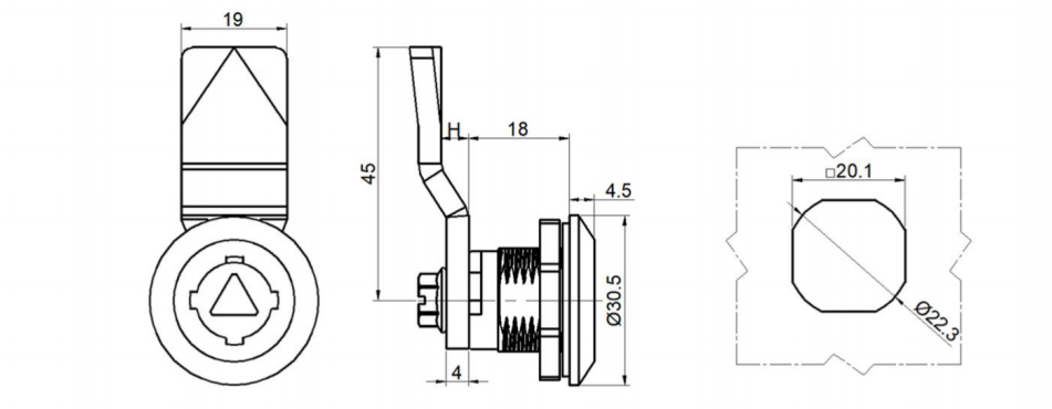 Zinc Alloy Cam lock of MS727.png